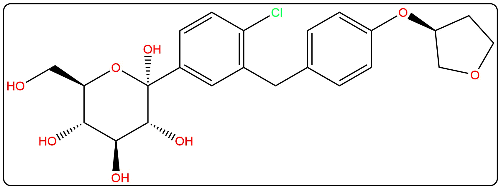 1-Hydroxy Empagliflozin_Structure