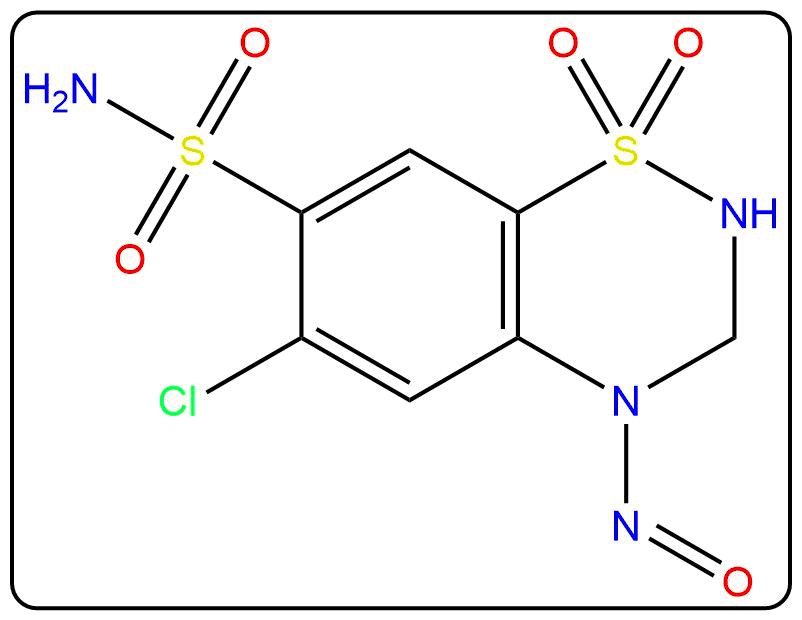 4-Nitroso Hydrochlorothiazide_Structure