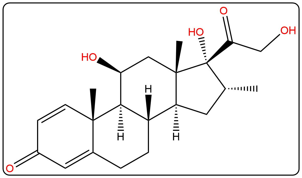 16-Alpha Methyl Prednisolone_Structure