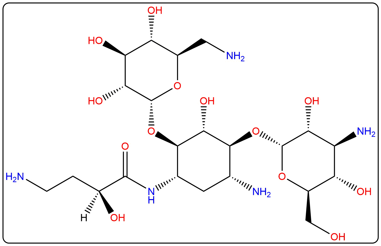 Amikacin EP Impurity A_Structure