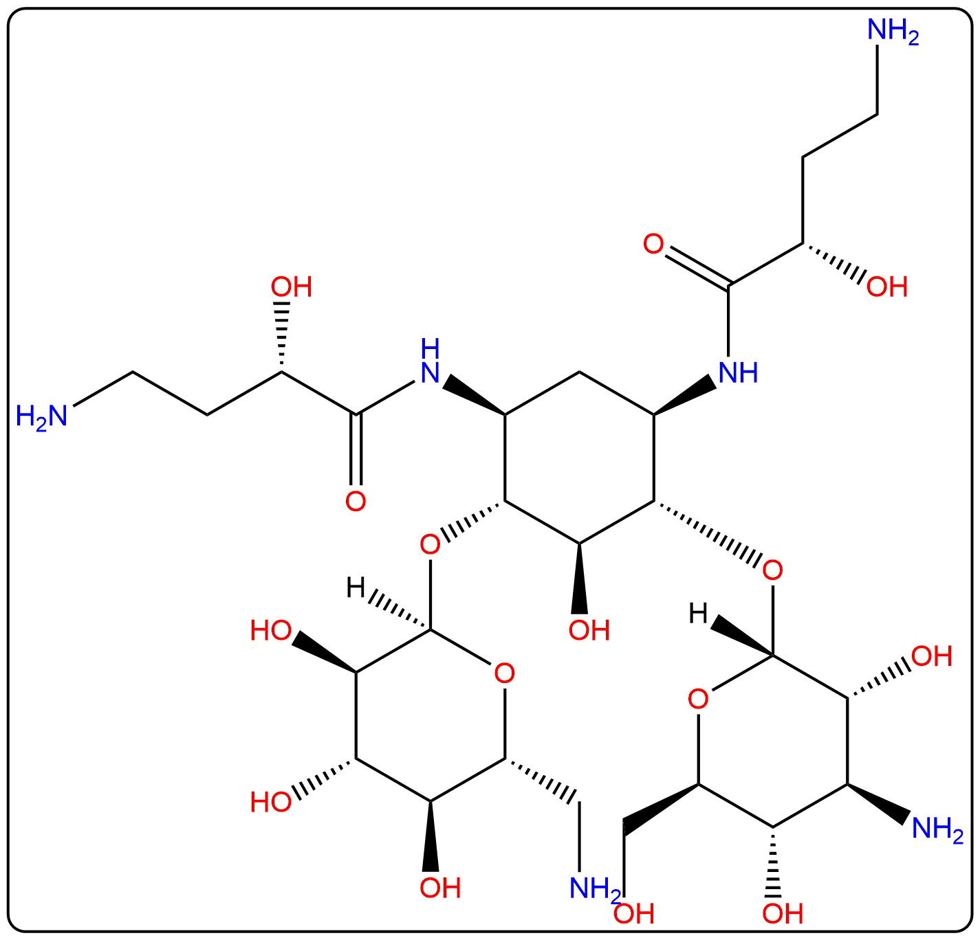 Amikacin EP Impurity B_Structure