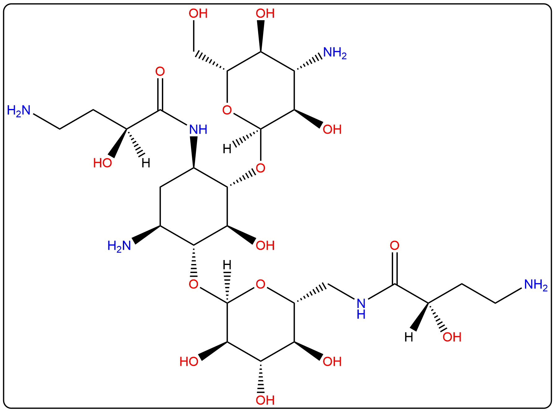 Amikacin EP Impurity F_Structure