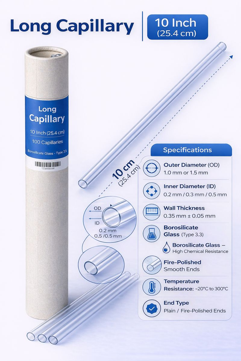 Capillary Tubes 10 Inch